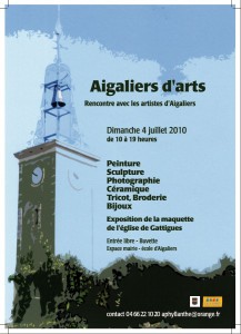 affiche : Aigaliers d'Arts