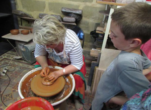 Démonstration de poterie