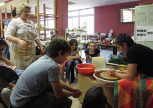 Démonstration de poterie