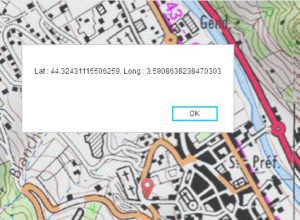 calcul de coordonnées sur carte