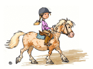 poney, petite fille