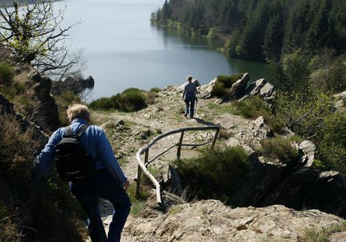 au bord du lac de Villefort