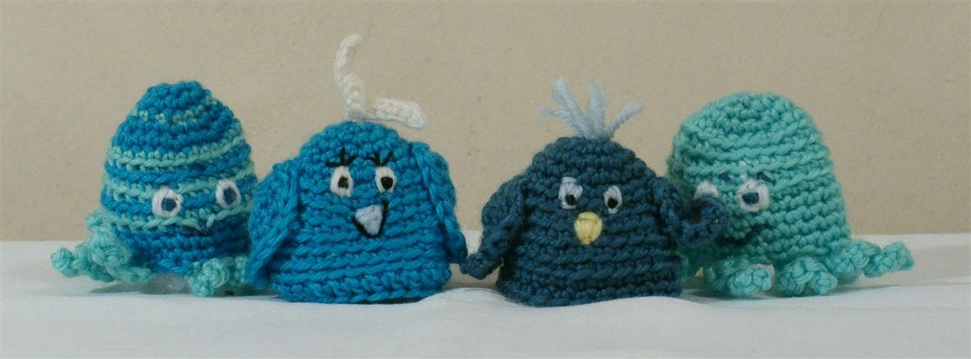 bonnets en bleu