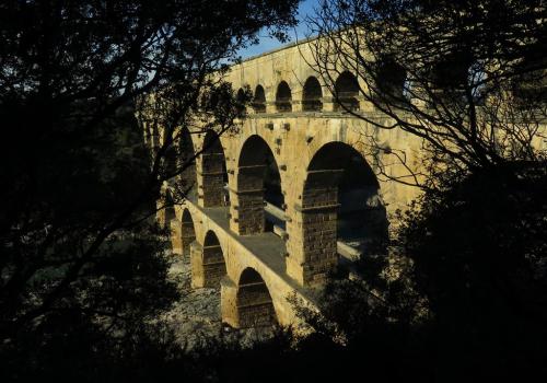 Le pont du Gard - amont