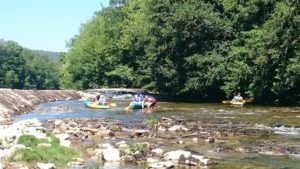 basses eaux sur la Cèze