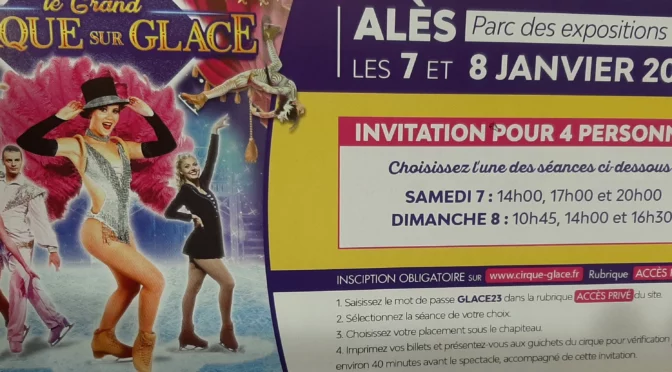 Invitations pour le cirque sur glace